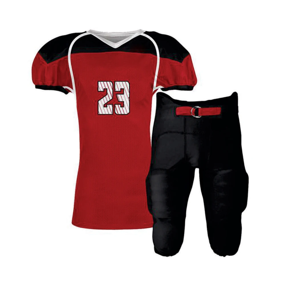 Cheap Unisex American Football Jersey Sports Uniform Set Plain Pattern Football Jerseys