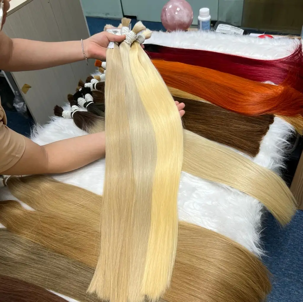 High Quality Raw Vietnamese Hair Bundles 100% Virgin Unprocessed Bulk hair extention