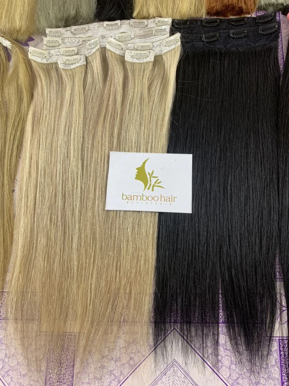 Clip-ins Extension Wholesale Vietnam Double Drawn 100% Natural Virgin Raw Human Hair Clip in Hair Extention