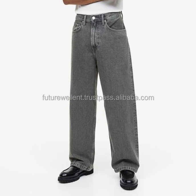 Custom Men Outfit Baggy Fit Dark Color Jeans Pants Designer New Release Original Plus Size Denim Baggy Jeans Polar Big Boys Pant