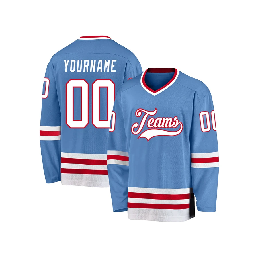 New  style OEM Custom Professional Players Polyester Mesh Ice Hockey Jersey For Men Custom Made Ice Hokey Jersey For Men