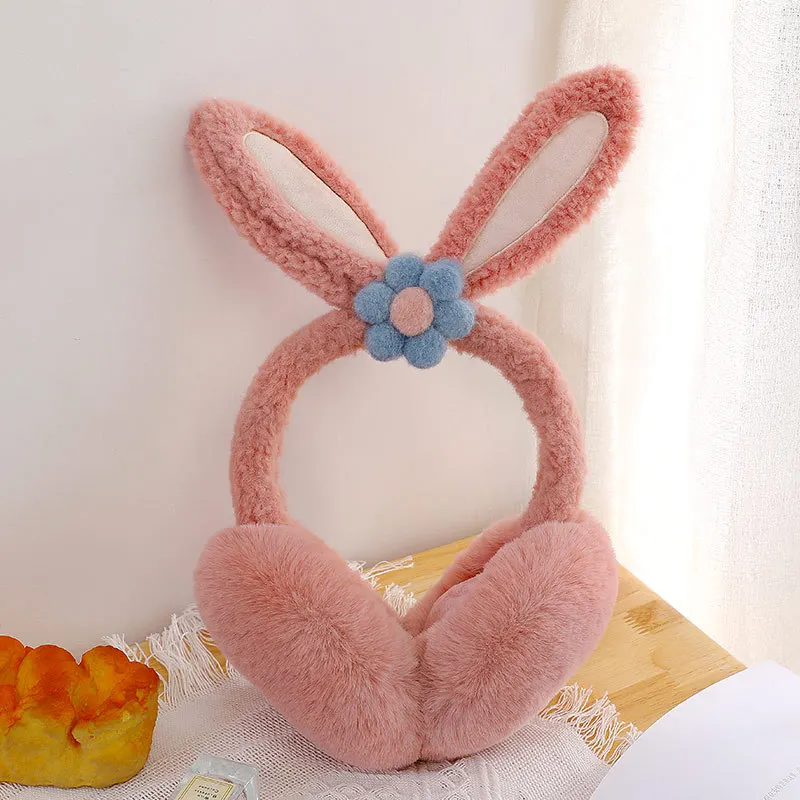 New 2000 Winter Warm Fur Ear Muffs Soft Plush Warm Windproof