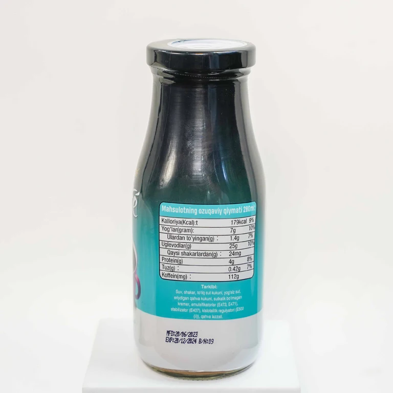 Private Label 280ml Glass Bottle Instant Coffee Drink with Espresso Flavor Vietnam Beverages