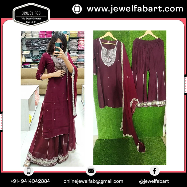 Kurti юбка и Dupatta с ручной вышивкой дизайнерские платья из вискоза для женщин изделия работы девочек