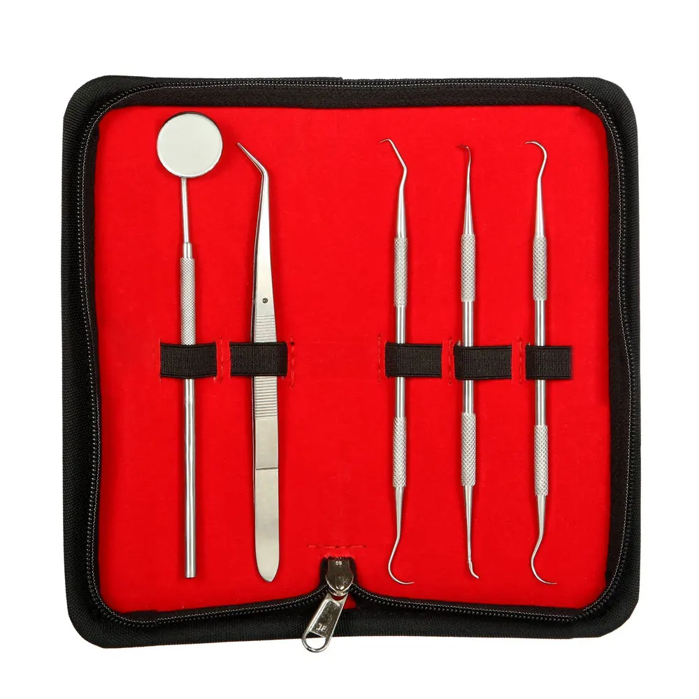Dental instruments kit Stainless Steel dental mirror 3 pcs scaler set High Quality 3 Pieces Dental Examination Set