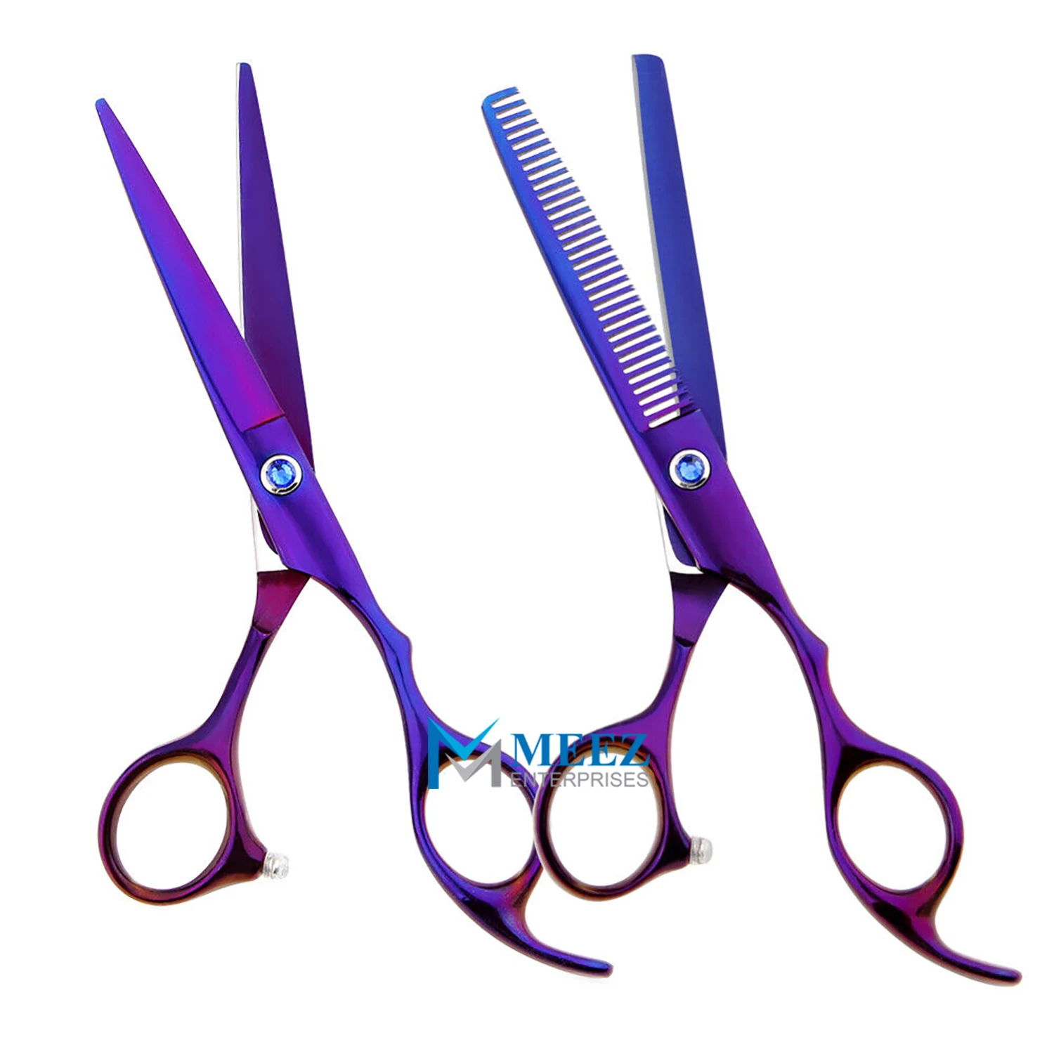7 & 6 Inch Professional Hairdressing Hair Cutting Thinning Shears Barber Scissors Set