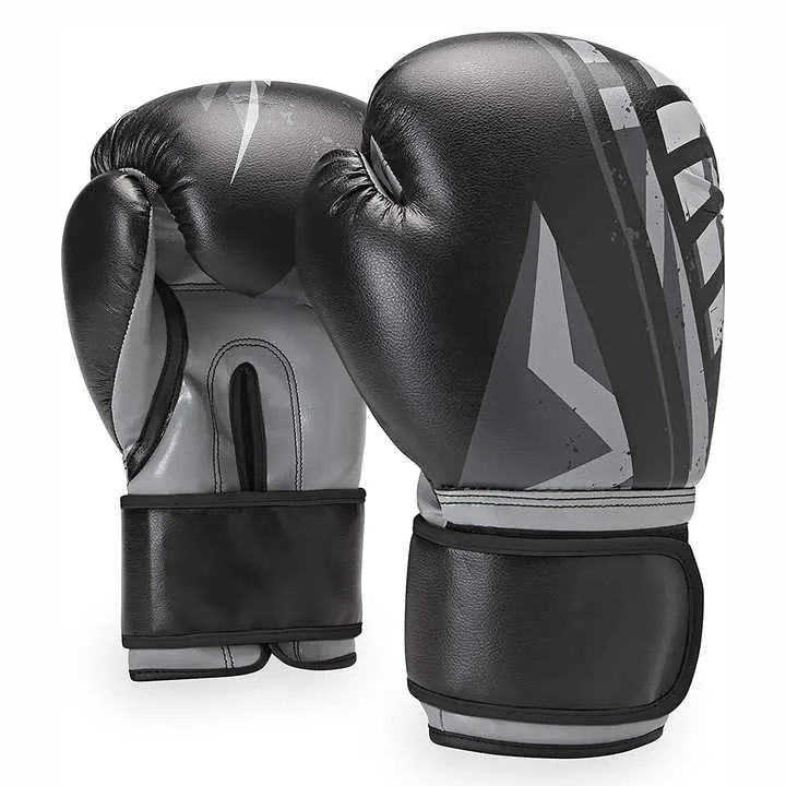 Hook and Loop Training Gloves High Quality Leather Boxing Gloves & Metallic Gold Boxing Gloves for Boxing & Kickboxing