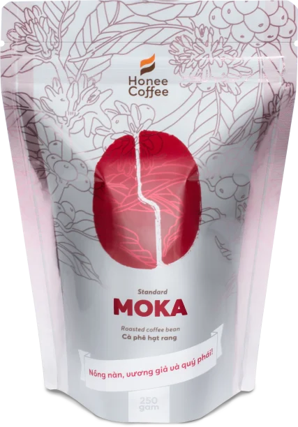 Жареные кофейные зерна Moka высшего качества для гурманов 2022 кофейный бренд Honee-сделано во Вьетнаме