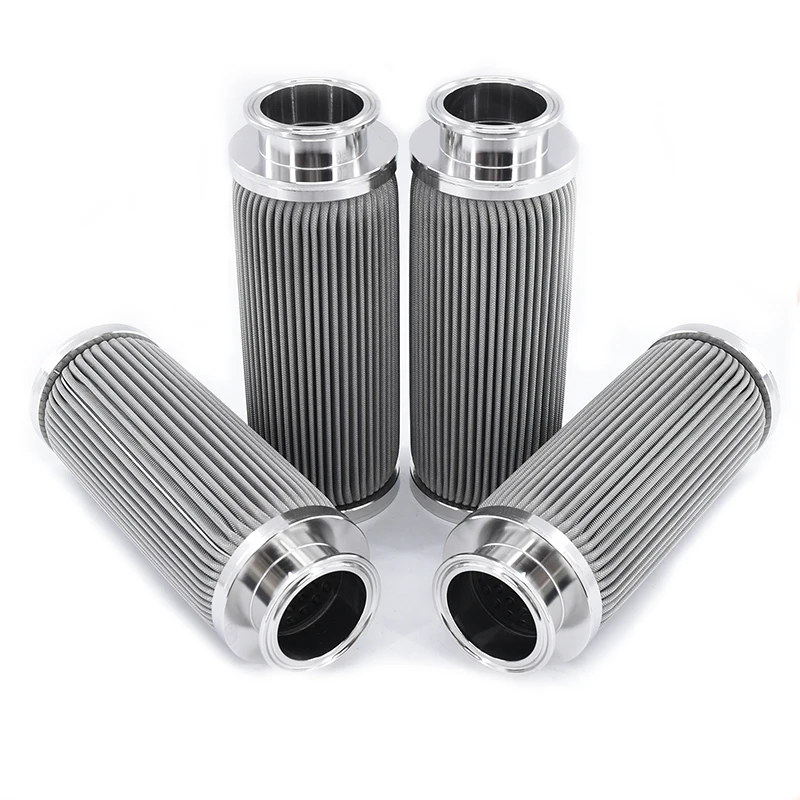 Customized Metal SS Stainless Steel Pleated Filter / Strainer - Cartridge Tube Housing - Element For Treatment Filtration