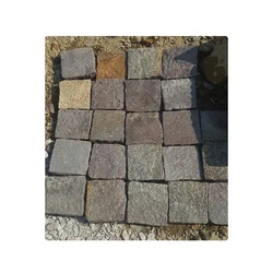 Bulk Quantity 100% Natural Parking And Driveway Use Stone Yellow Brown Mix Cobble Stone Available Buy at Low Price