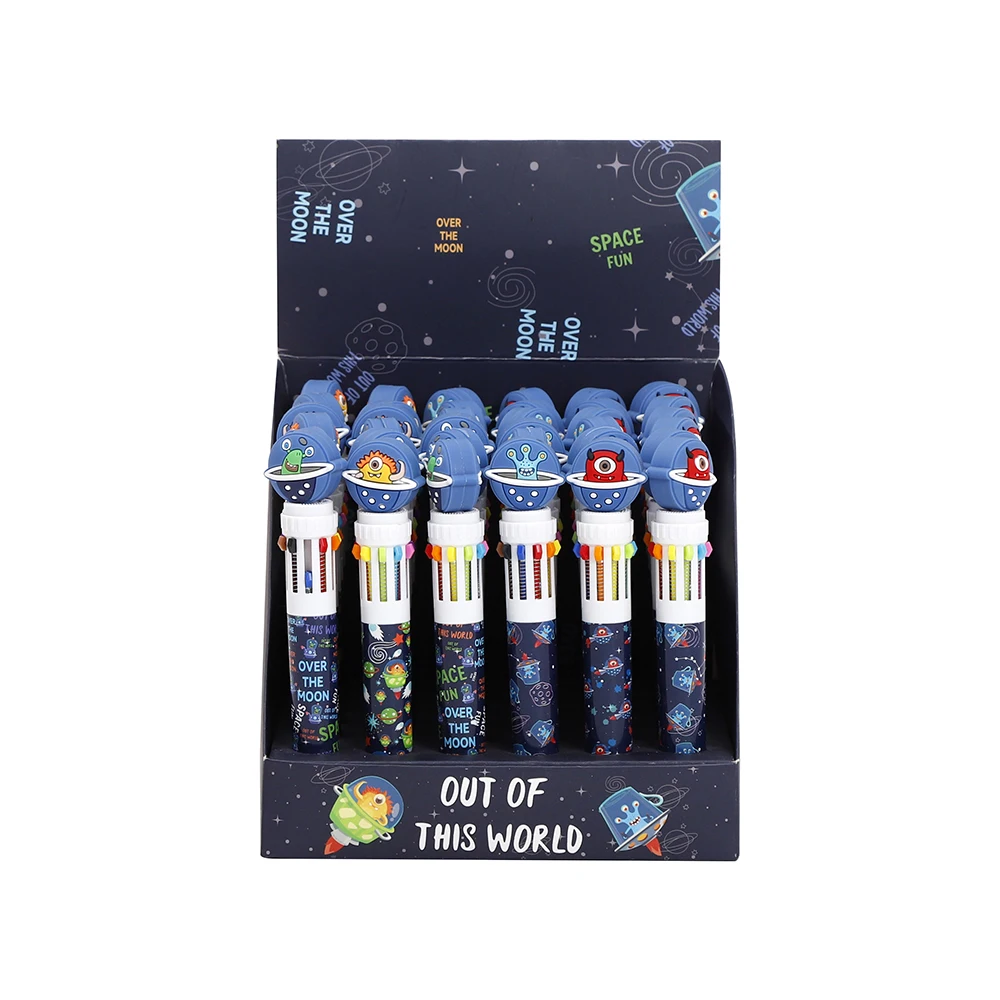 High Quality Wholesale  10 colors ballpoint pens kawaii funny ballpoint pens for kids