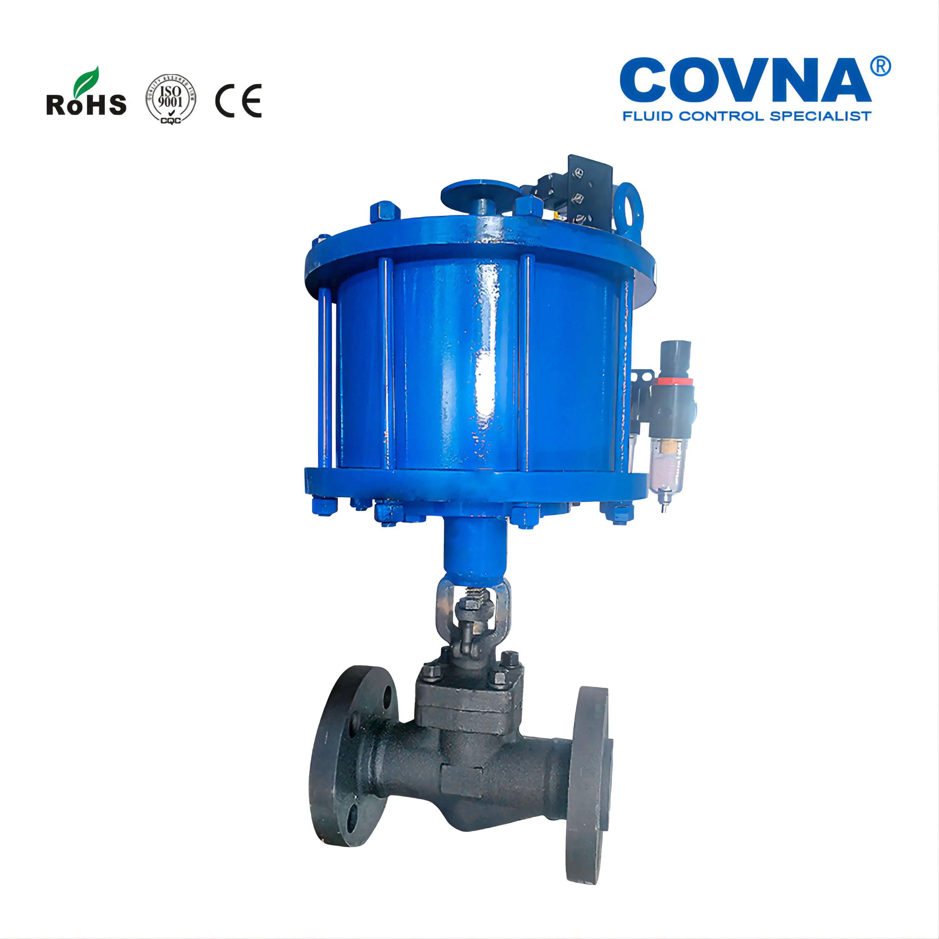 COVNA Pneumatic Gate Valves Ansi Din Jis 8 Inch 12 Inch Cf8 Cf8M Pn10 Linear Pneumatic Operated Flanged Slide Gate Valve