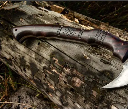 Outdoor Multipurpose Portable Tactical Chopping Wood Cutting Fire Hatchet Tomahawk Hammer Axe Russian Axe