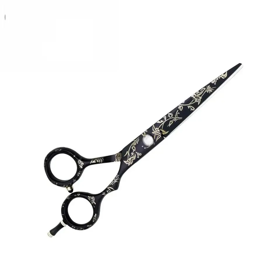 Top Best 6' High Quality Barber Scissors Unique Paper Print Design for Hair Dressing and Eyelash Tweezers Beauty Type