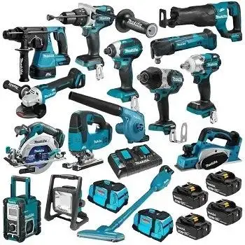 Литий-ионный комбо-комплект Makita LXT1500 18-вольтовый ударный сверлильный станок с электромотором