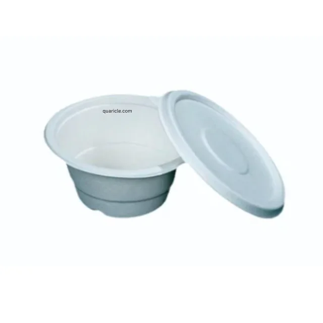 100% Natural 750ML LEAKPROOF Sugarcane Pulp Bagasse Round Bowls for Soups Salad Food Takeaway Hotel Home Kitchen Birthday