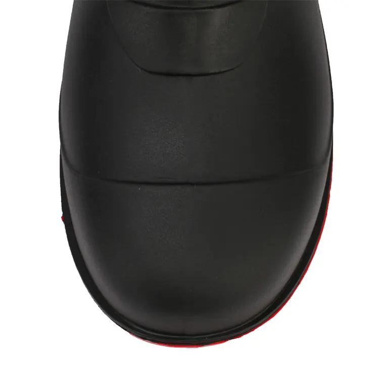 get wish factory hot selling steel toe black ce certificate safety wellington boots