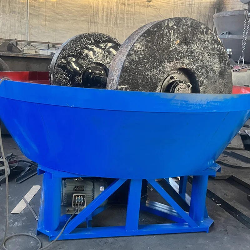 2024 Mining Equipment Stone Grinder Gold Extraction Wet Pan Mill for Selecting Gold