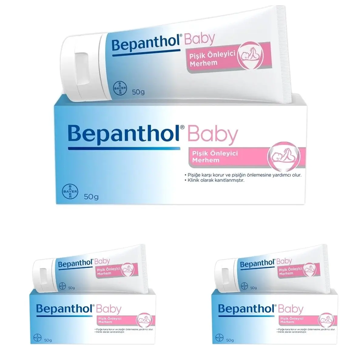 Bebanthol детские подгузники для профилактики сыпи мазь 50 гр 3 коробки