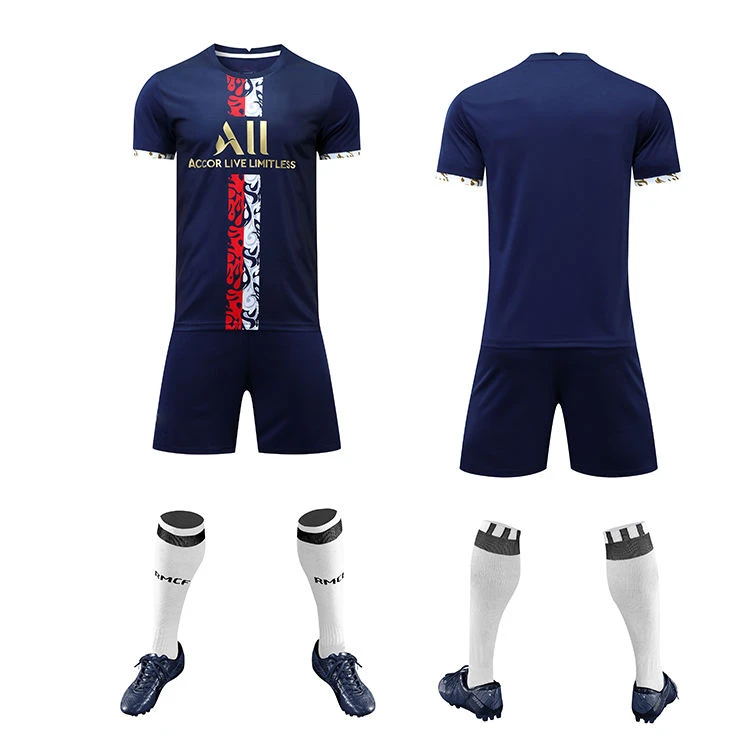 2023 New Season Soccer Football Jersey Men Kids soccer wear Uniform Wholesale custom football uniform best quality soccer waear