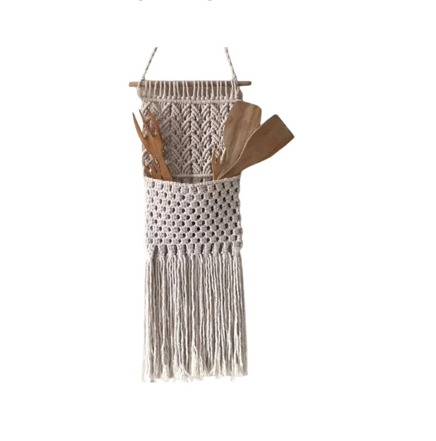 Chic Macrame Magazine Wall Storage