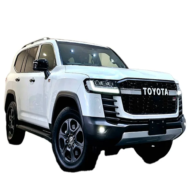 Б/у Toyotaa Landcruiser внедорожник 4x4 V8 автоматические кожаные сиденья R15 Шины топливные FWD привод левый правый руль металлические распродажа