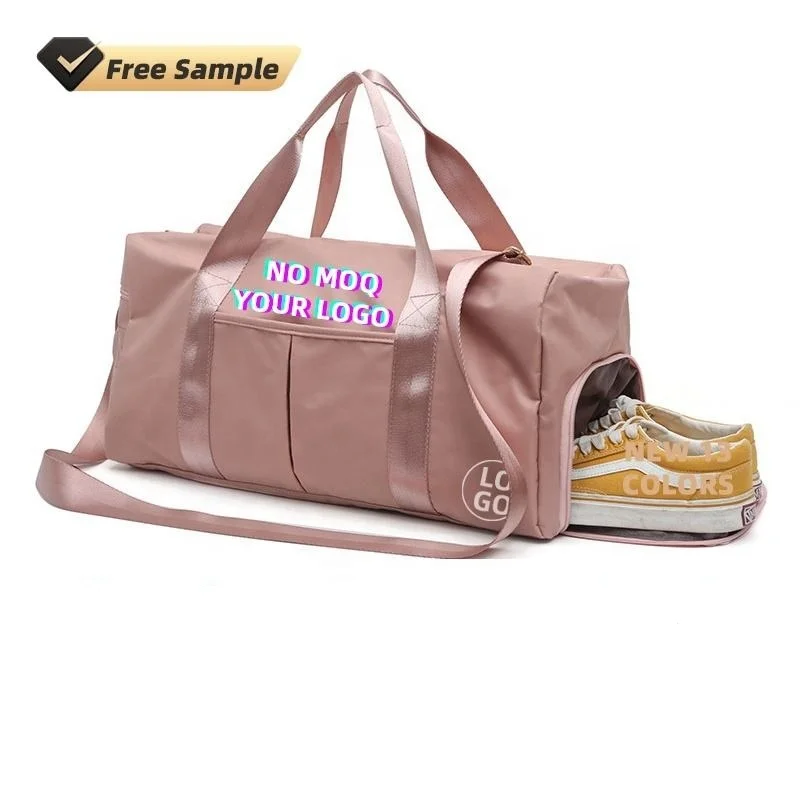 13 Color Custom Dry Wet Sport Duffel Holdall Training Yoga Travel Overnight Weekend Shoulder Tote Gym Bag With Shoes Compartment