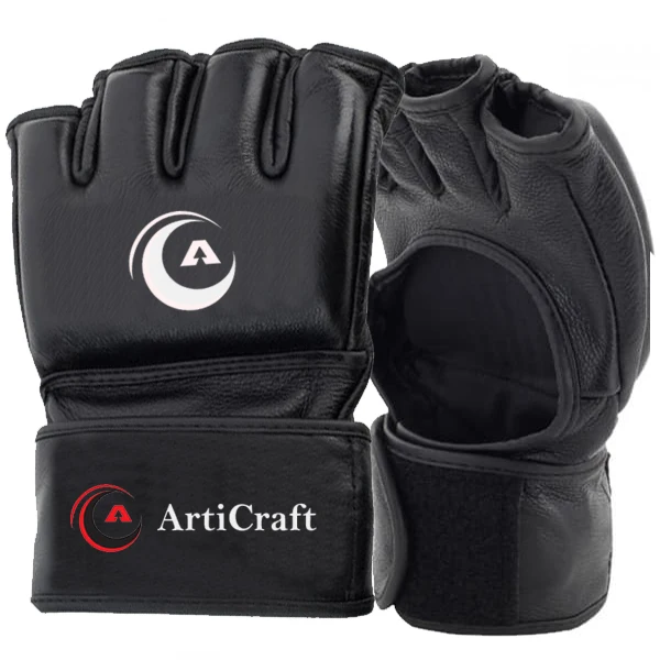 Professional custom logo custom nice boxing gloves punching mitt MMA training gloves Cowhide Leather ufc gloves MMA Punching