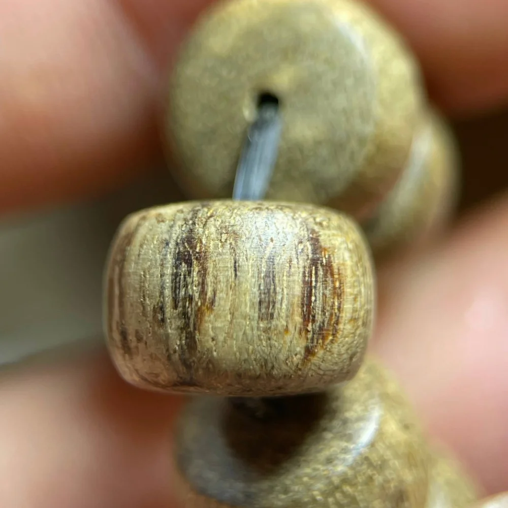 Vietnamese agarwood Beads Women Men 6mm 8mm Wooden Bead Buddhist Prayer Mala Necklace Bracelet Gift Jewelry