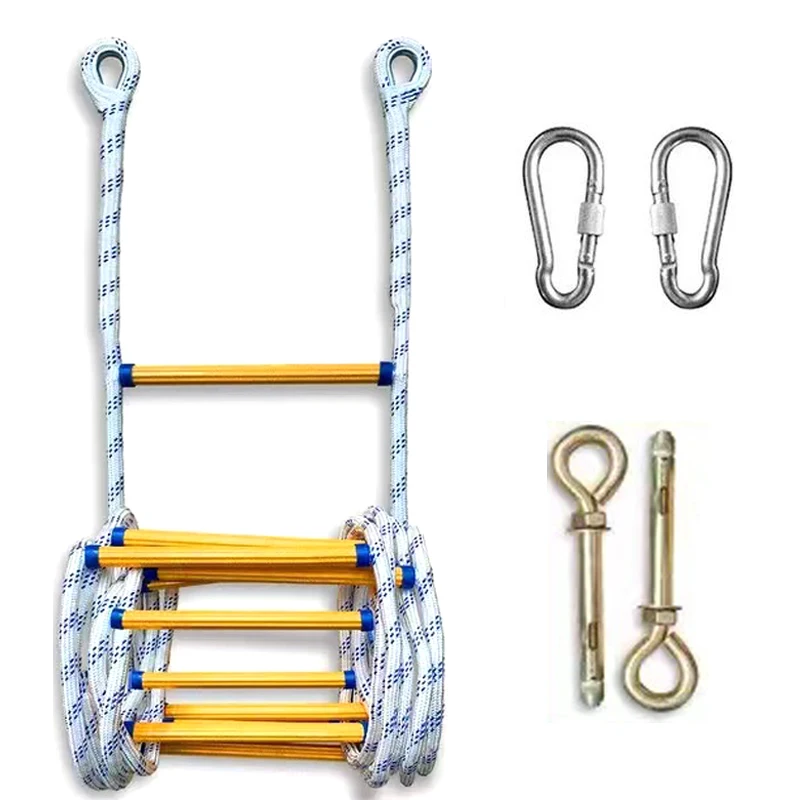 5M 10M Buy Ladder outdoor climbing fire high rise safety escape Emergency Rope Ladder