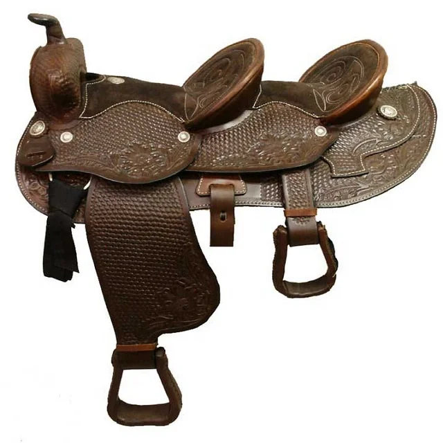 Wholesale Professional Leather Horse Saddle Double Seat Horse Riding racing Equipment Equestrian outdoor sports all seasonal