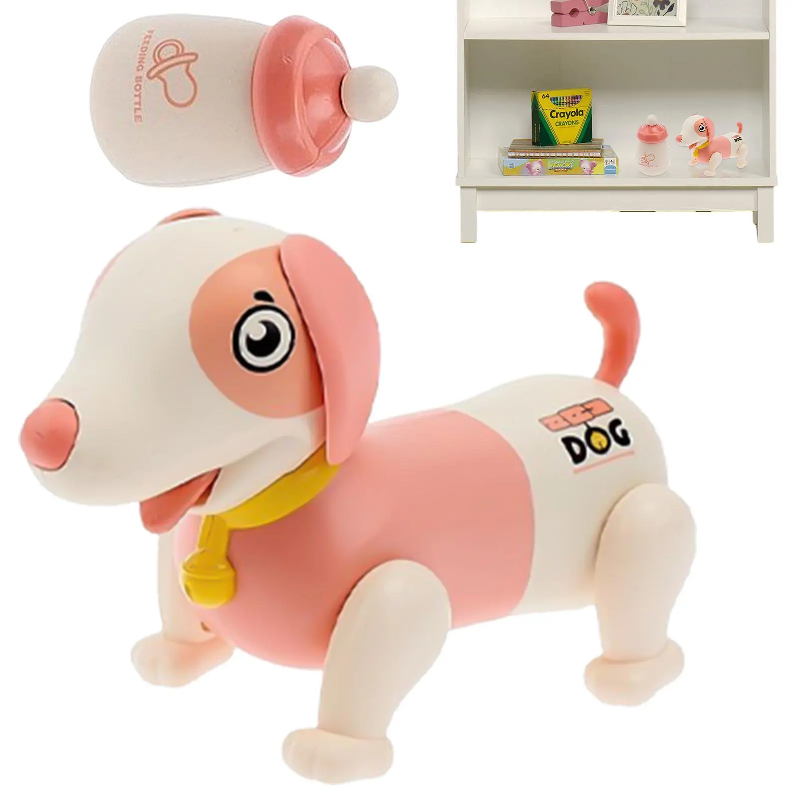 EPT Cute Touch-Sensitive Intelligent Electronic Pets Smart Robot Dog Toys With Small Milk Bottle