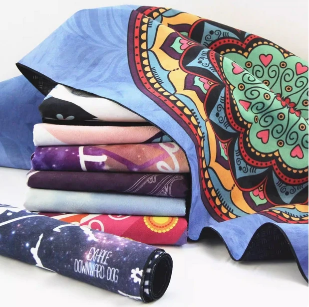 Umicca Eco Friendly Esterilla De Yoga Yogamatte Suede Rubber Elephant Animal Pattern Microfiber Non-slip Yoga Mat Antideslizante