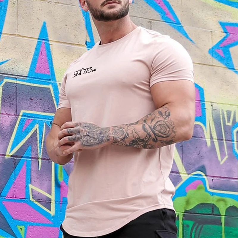 Reasonable Price Use For Outdoor Custom Style Men T-Shirt OEM Service Design T-Shirt Low MOQ