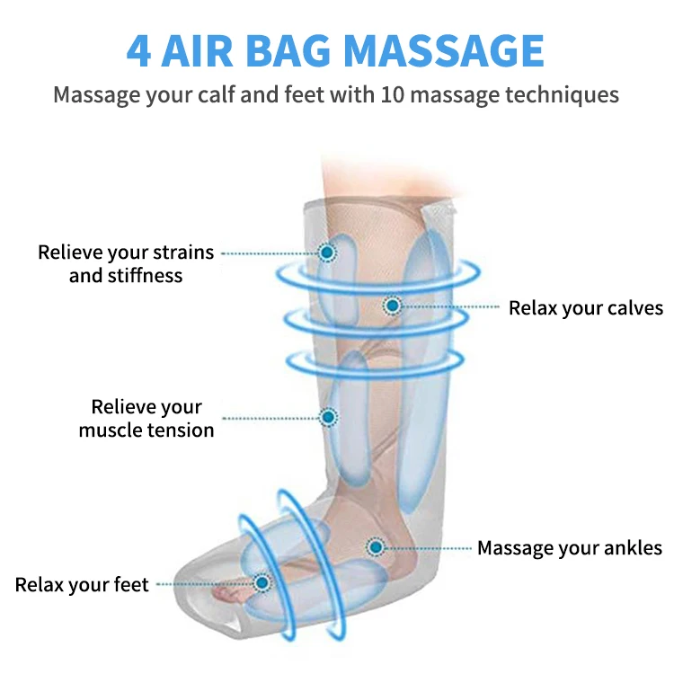 Wholesale price improves blood circulation portable kneading relaxing foot and leg massager tool with heat