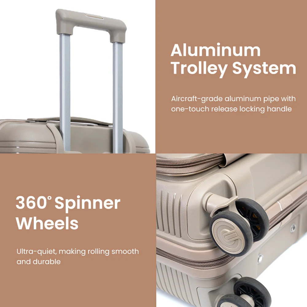 Carryon Cheap Wholesale Hardshell Travel Luggage Case ABS PP Travel Bag Trolley Suitcase With Wheels