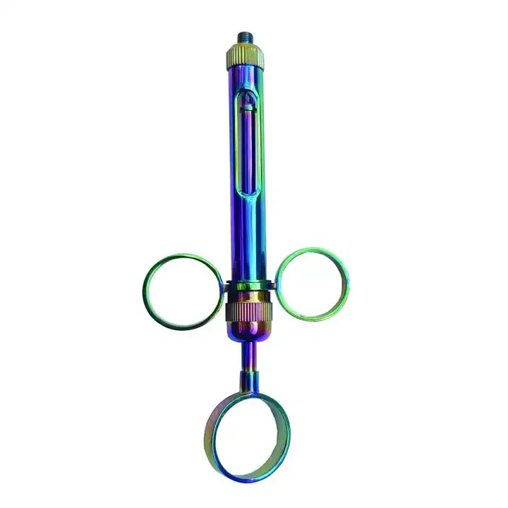 Dental Self-Aspirating Syringe 1.8ml Rainbow Plasma Coated Stainless Steel Implant Surgery Instruments
