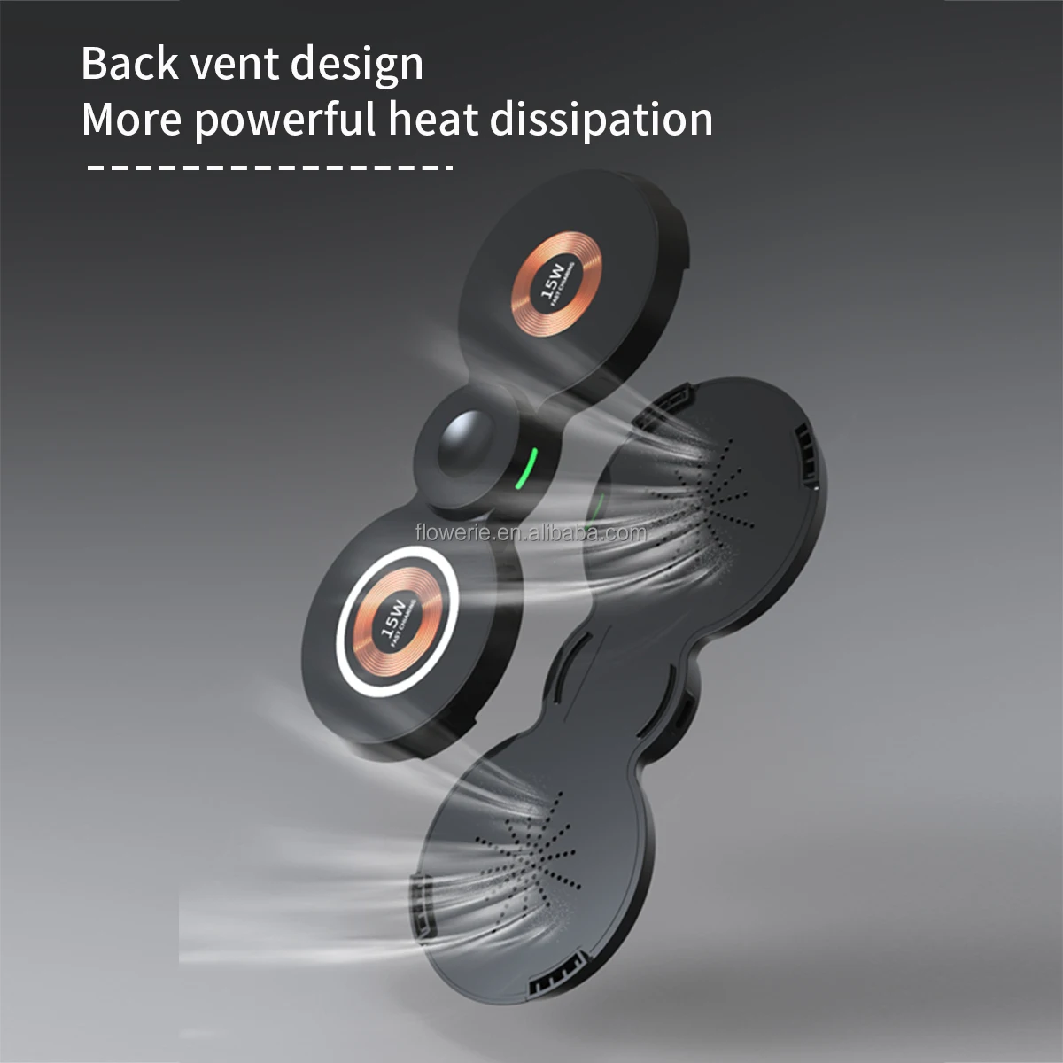 Tray Punk temper glass mu 15w fast Transparent Foldable Travel Ultra-thin Station 3 in 1 Magnetic Dual Wireless Charging Pad