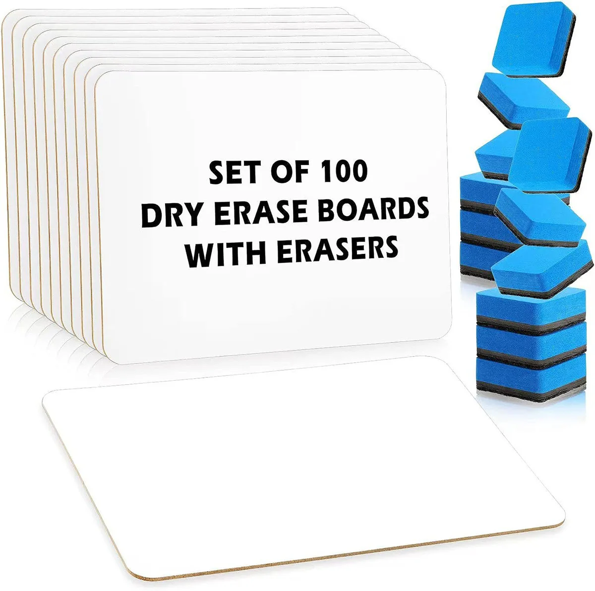 Wholesale customize Teacher supplies double side dry erase board for classroom small Lined white boards A4 whiteboard with marker