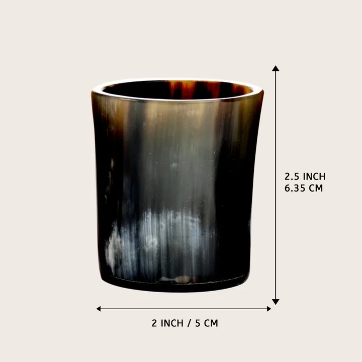 100% Natural black and white shot horn glass and customized size Horn drinking horn Glass with party ware use for cheep price