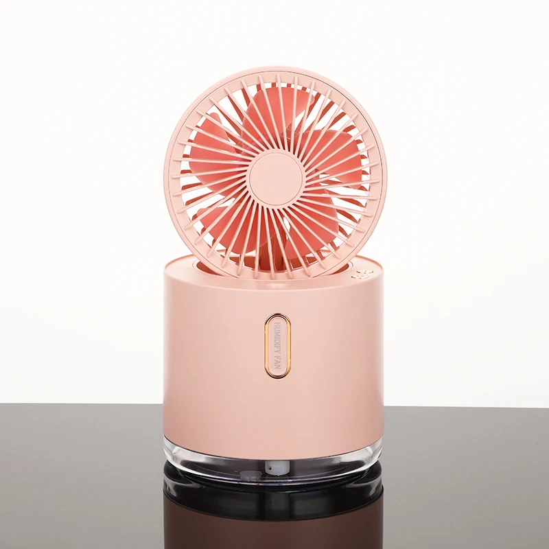 Factory Hot Sale Table Portable USB Rechargeable Folding Water Cooling Spray Adjustable Humidifier revolve Mini Fan