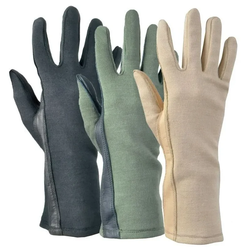 Original Nomex Pilot Flight Glove Long Cuff Compatible Sheepskin Leather Gloves from Pakistan