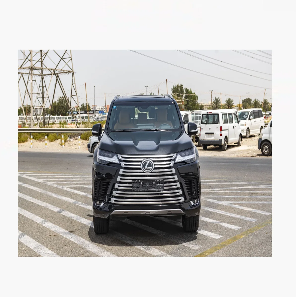2022 серый LX 600 турбо спортивный внедорожник используется в отличном состоянии RHD/LHD кожа панорамный гибридный автомобиль быстрой доставки для продажи