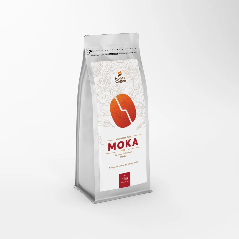 Жареный кофе Moka редкий и Высококачественный Изысканный 2022 из Вьетнама 100% натуральный высокого качества
