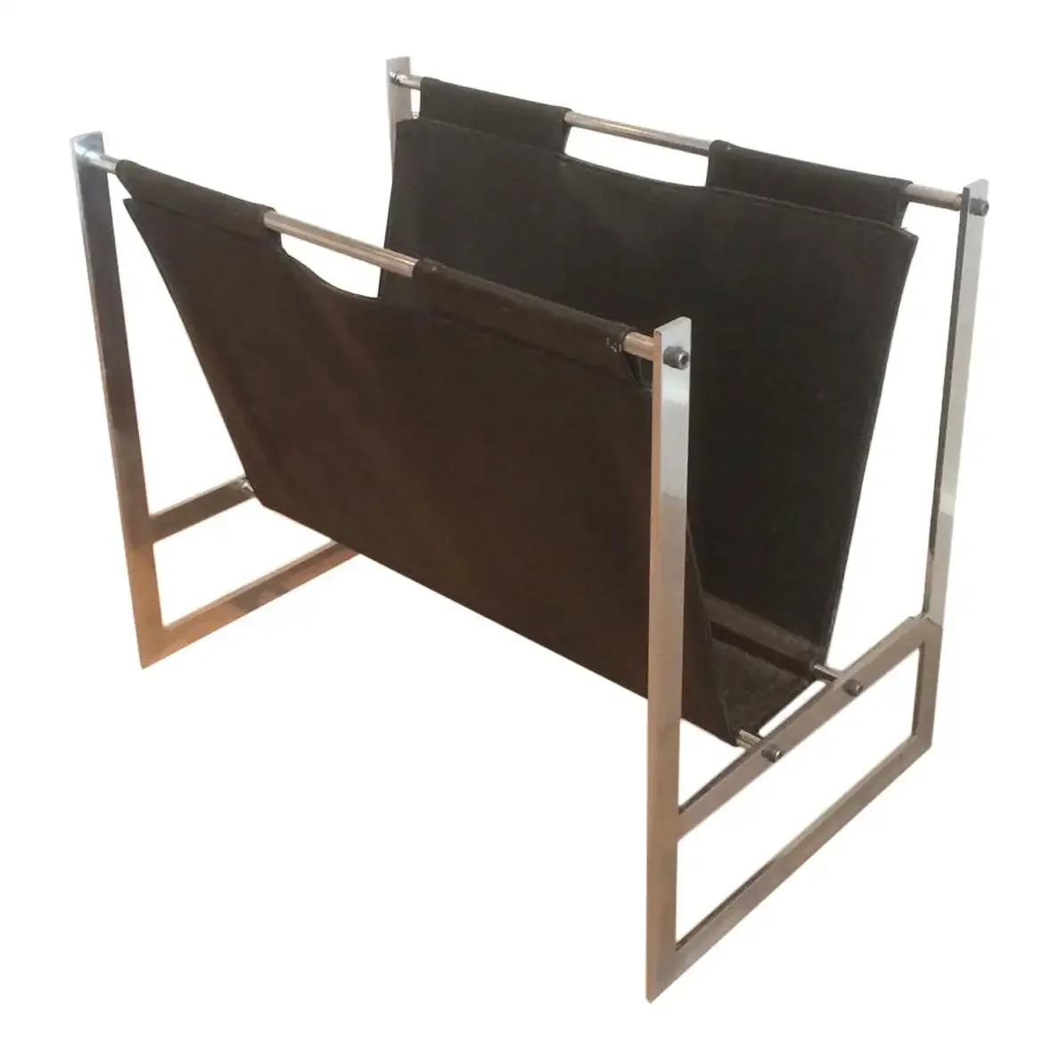 High quality cheap magazine rack metal display black leather magazine rack store newspaper metal display stand For Hot Sale