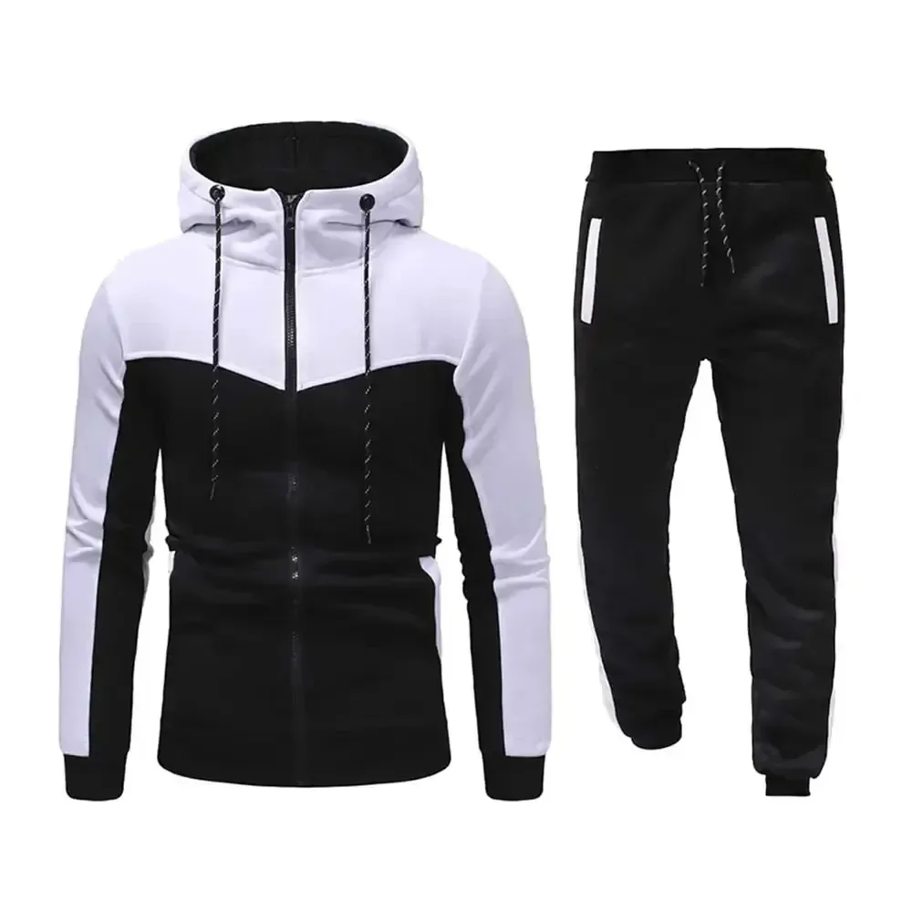 Custom Training Sweatsuits Black Two Piece Sportswear Tracksuit Clothes Nikeeliedly Sports Men Jogger Track Suits