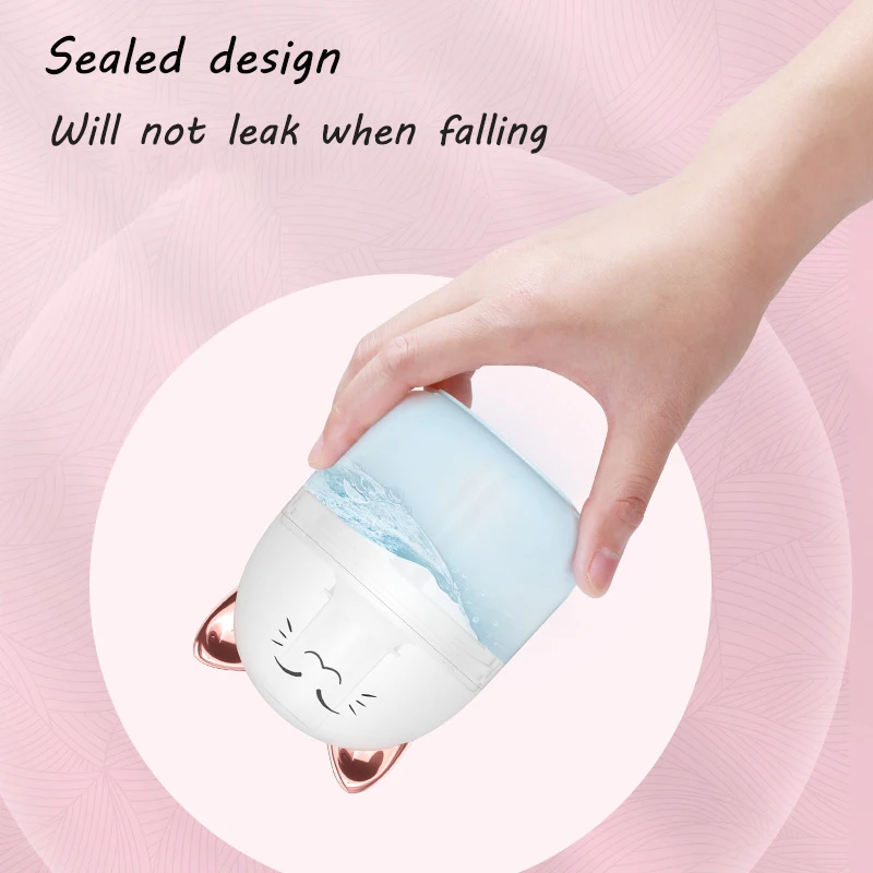 Новый Настольный Мини Симпатичные Pet увлажнитель автомобиля с красочными свет 250 мл туман Арома диффузор спальня увлажнитель воздуха очиститель