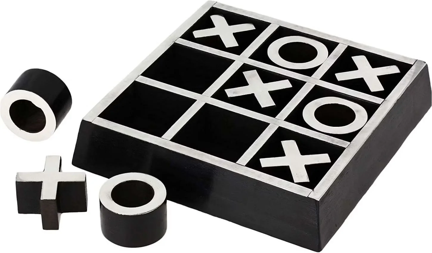 Деревянная настольная игра Tac Toe сделанная в Индии для профессиональных детей всей семьи домашняя посуда идеально подходит подарков на день рождения