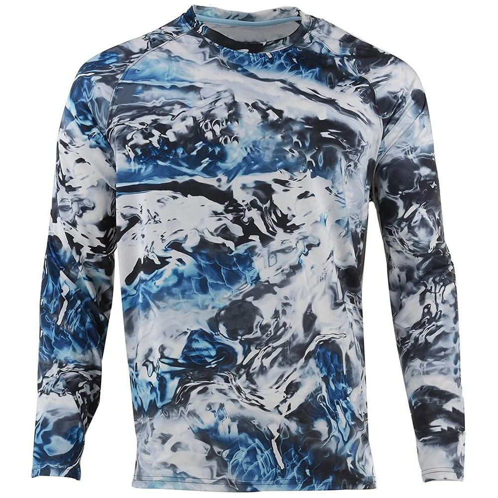Wholesale customize Performance Long Sleeve Hunting Shirt for hunting wear camo t-shirts Outdoor hunting camouflage shirt