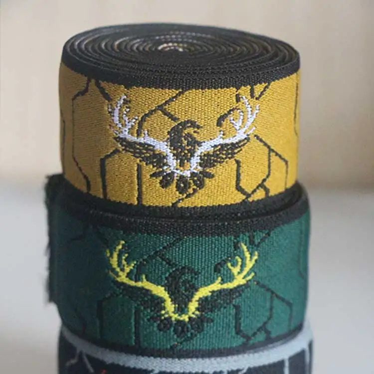 High Grade Preferable Pricing Elastic Band Custom Colorful Private Jacquard Elastic Web Band for Clothing